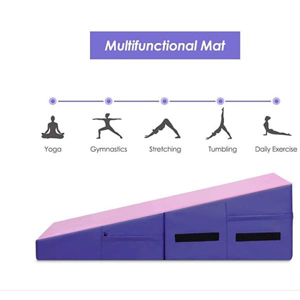 Cover By 18 Oz. Vinyl Polar Aurora Cheese Wedge Folding Tumbling Preschool Incline Gymnastics Mats