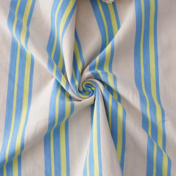 Туго сплетите Striped ткань простирания, ткань нашивки синих хлопков Sportswear чистую