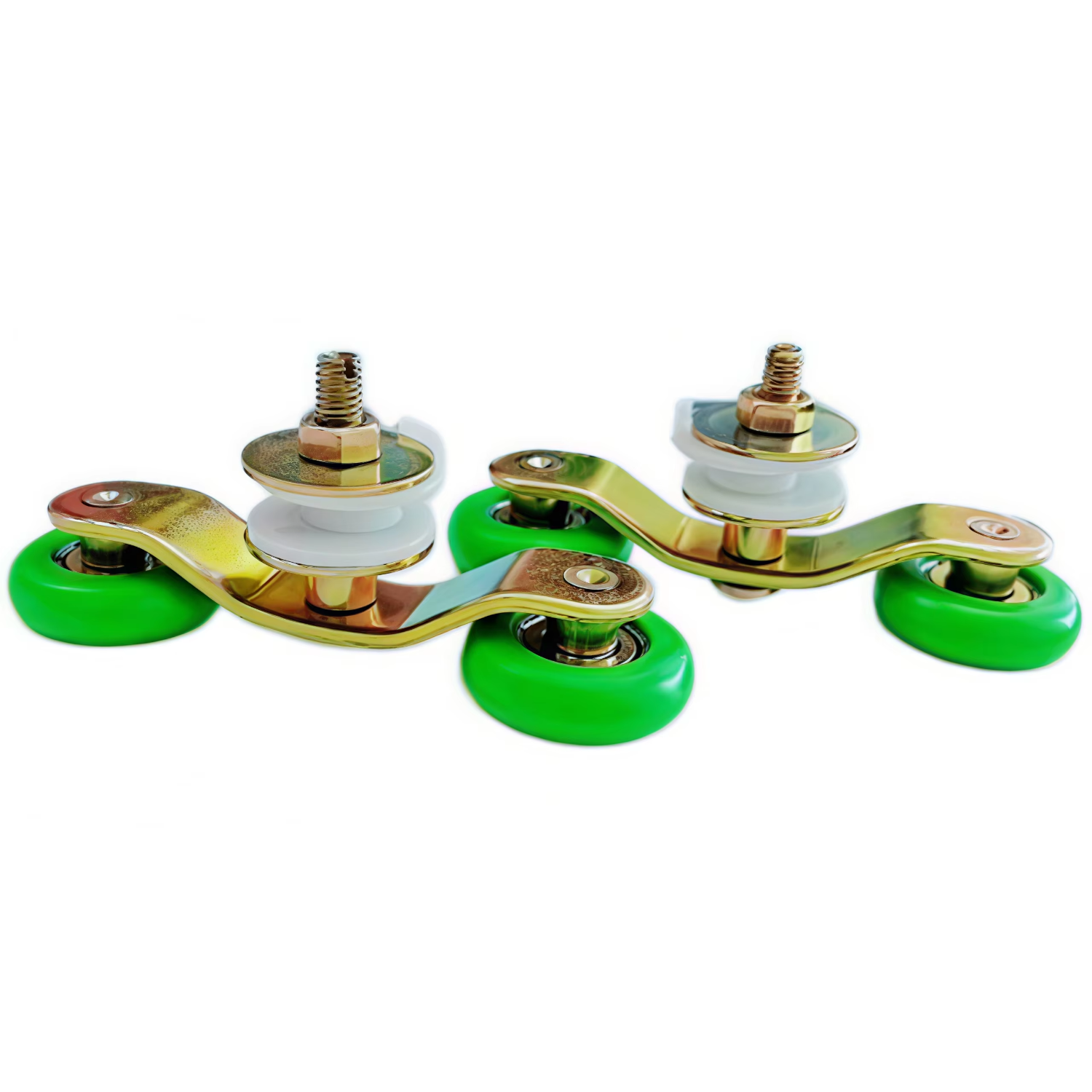 Heavy Duty Sliding Roller Wheel with Double Wheel and Metal Bracket for Industrial Sliding Door Hardware
