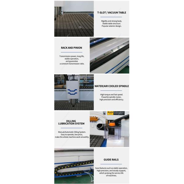 3200x1700x960mm Single Spindle PM1325 3D CNC Router Machine for Wood Cutting Engraving