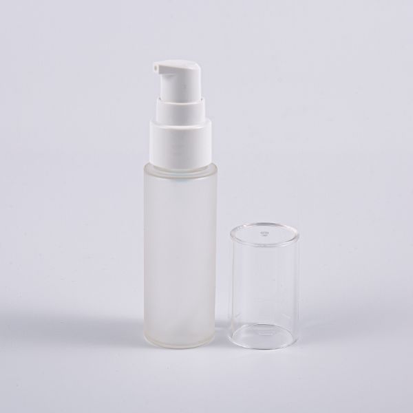 Various Colors Round Shape 30ml PETG Lotion Bottle With Pump Travelling Use