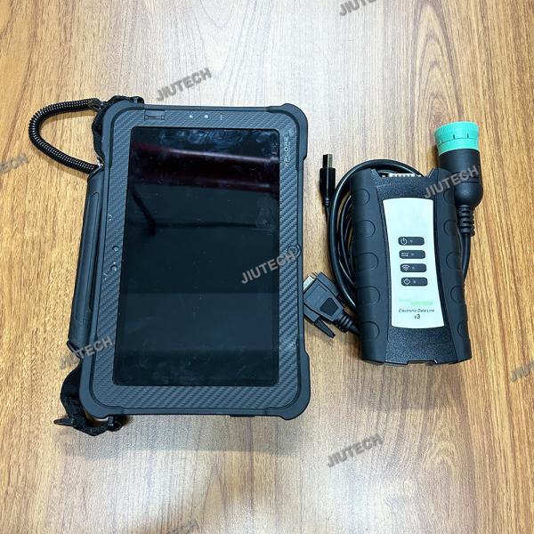 V5.3 Agriculture Construction Electronic Data Link EDL V3 Diagnostic kit Service Advisor EDL V3 scanner tool+CF19 Laptop