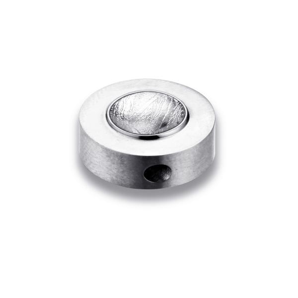 15mm Drum Shape Meteorite Pendant Stainless Steel Titanium Jewelry