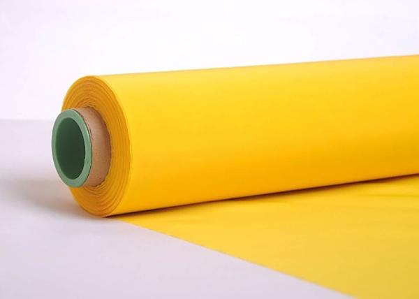 Plain Weave Polyester Screen Printing Mesh White Yellow Color Ceramic Decorating