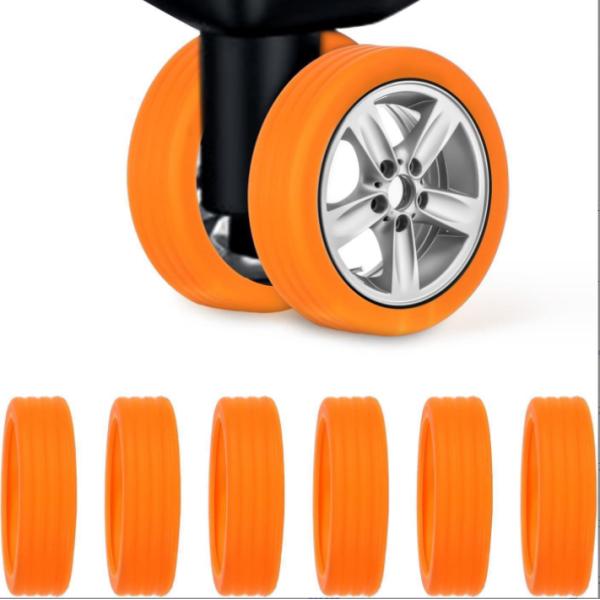 Moulding Processing Service Silicone Luggage Suitcase Wheels Cover for Trolley Case