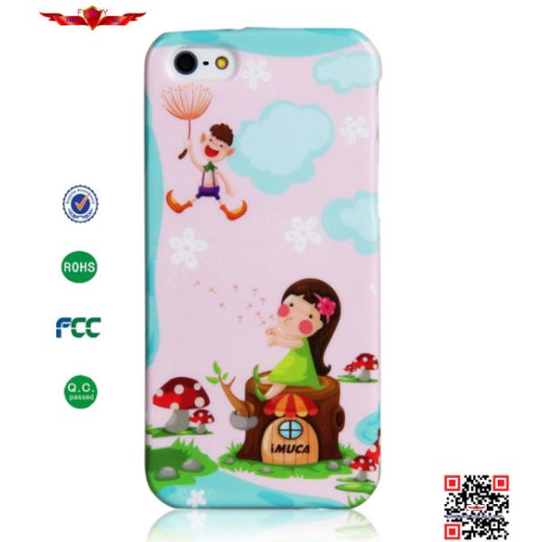 Hot Selling 100% Qualify Colorful Fashion TPU Cover Cases For Iphone 5 5S Soft And Durable