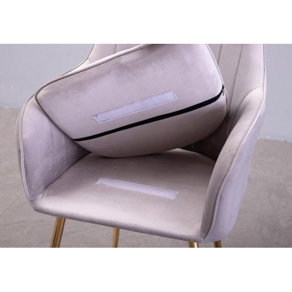 Piernas de capa de cena nórdicas modernas del polvo rosado verde blanco de la silla del terciopelo 40 anchuras del cm