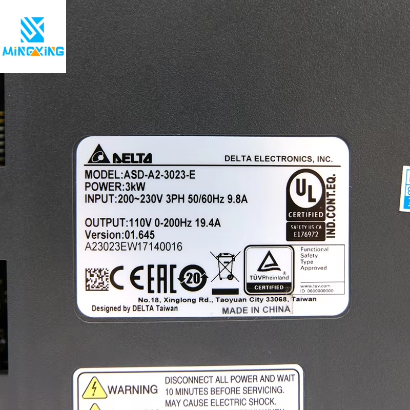 ASD-A2-3023-E ASD-A2-2023-E ASD-A2-1523-E 220V 3kW AC Servo Drive Motor Controller for Industrial Automation CNC Machine