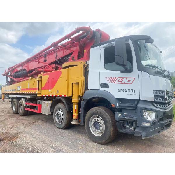 2021 Sany 62 Meter Mercedes Chassis Yellow And White Good Condition Second Hand Concrete Pump Truck