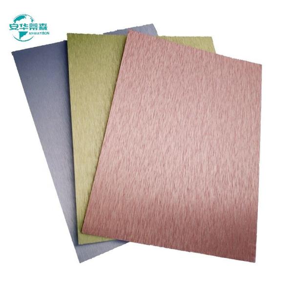 High UV Resistance Aluminium Acp Sheet Brushed Special Treatment PE Coating