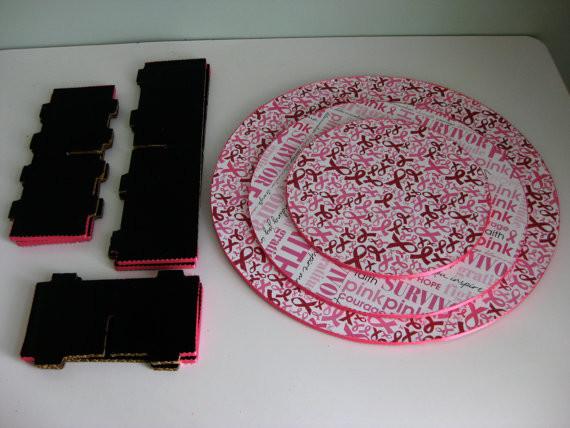 Patterned Decorative Cupcake Stands , Commercial Disposable Cupcake Tier Stand