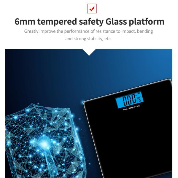 Accurate Household 180KG 0.05KG Digital Bathroom Weighing Scale