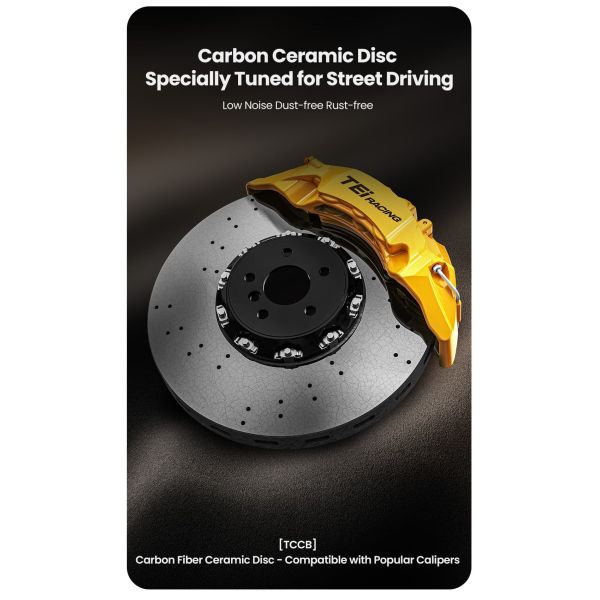 TEI Carbon Ceramic Brake Discs Rotor 380mm/400mm/410mm 420mm Brake Rotor for G87 G80 G82 F90 M2 M3 M4 M5 BMW