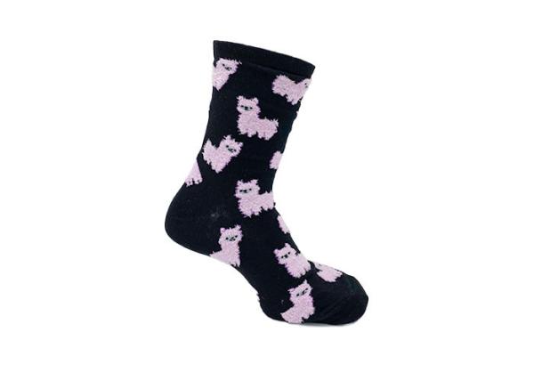 Cute Alpaca Pink Womens Fancy Socks Ankle Boot Socks For Women