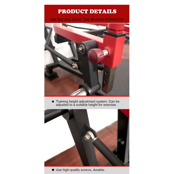 Square Tube Hammer Strength Plate Loaded Equipment Shrug Workout Gym Training