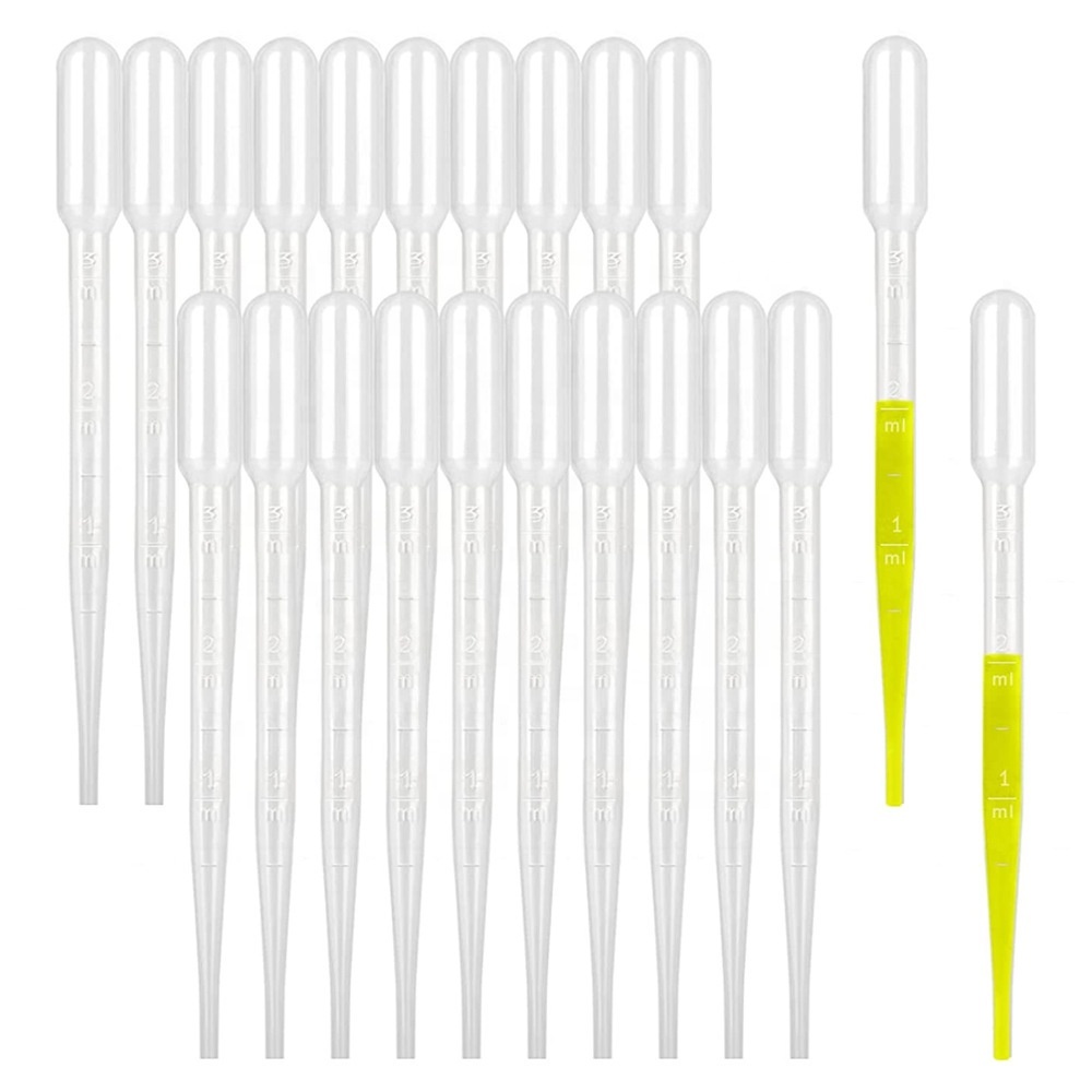 1000pcs/Bag 0.2ml 10ml 5ml 1ml 2ml 3ml Clear Disposable Lab Science Plastic Squeeze Transfer Pipettes Pasteur Pipette Dropper