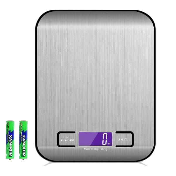 Balance électronique mini pour cuisine à domicile 5 kg de capacité écran LCD alimenté par batterie