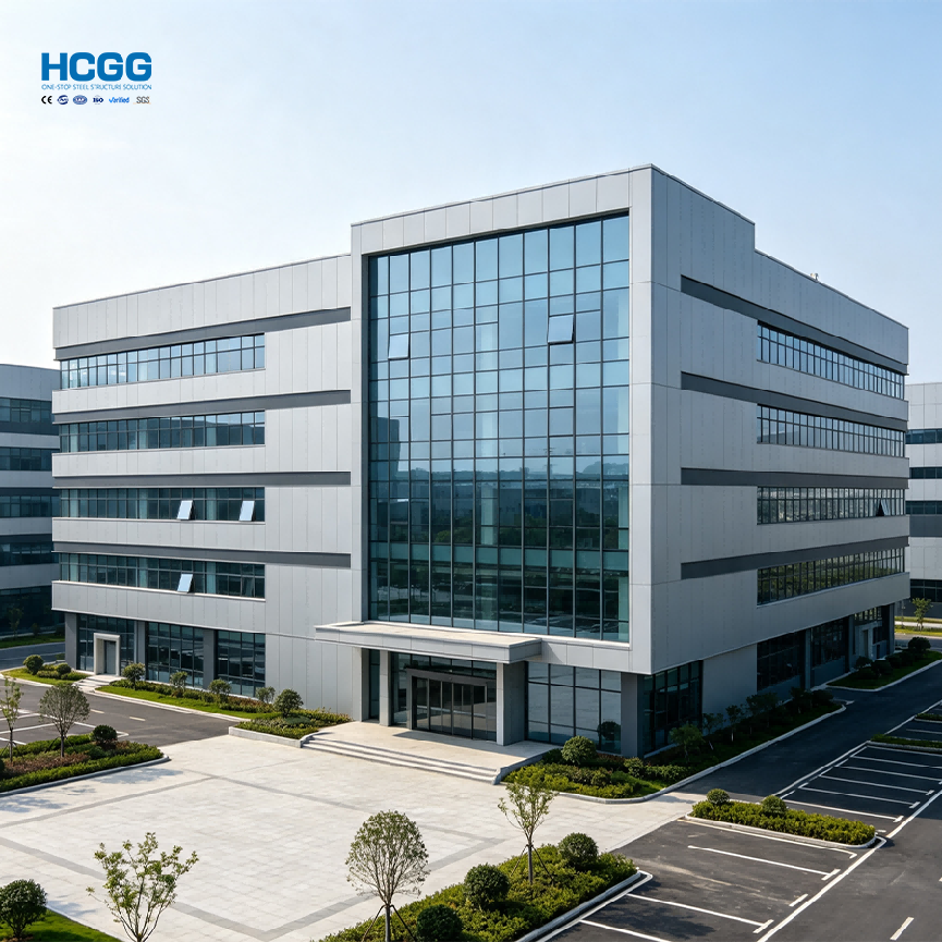 Prefabricated Steel Structure Office Building Fast Assembly Custom Design
