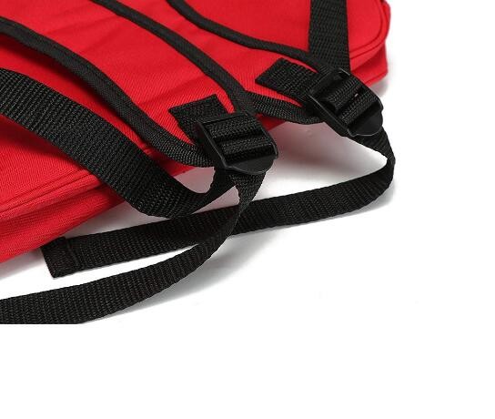 Camping First Aid Backpack Empty , Red Medical Backpack Bag Emergency Treatment