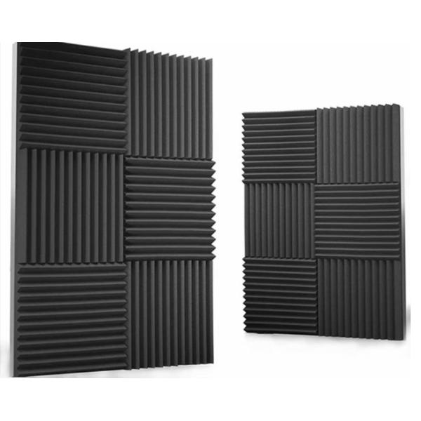 White and Black Soundproof Polyester Fiber Acoustic Panel for Office Sound Absorption