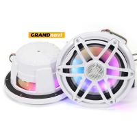 GRANDnavi 6Inch RGB LED Lighting Marine Speakers , IP67 Boat Yacht Marine Stereo