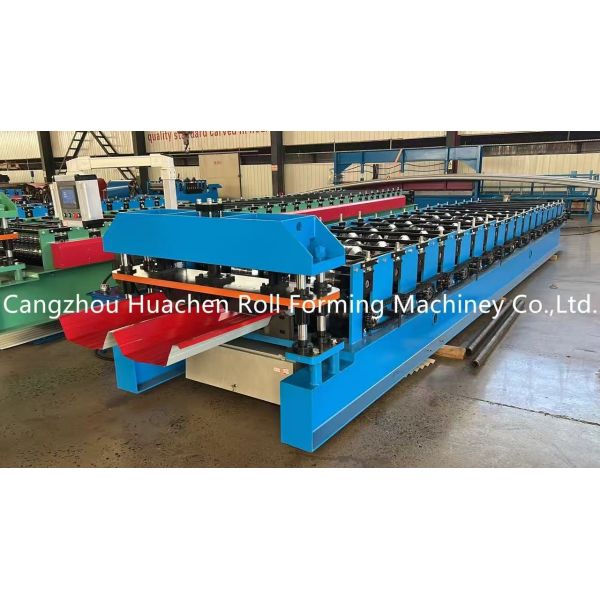 24 Rollers Steel Roofing Sheet Roll Forming Machine with 45# Steel Quenching and Plating and 12 Month Warranty