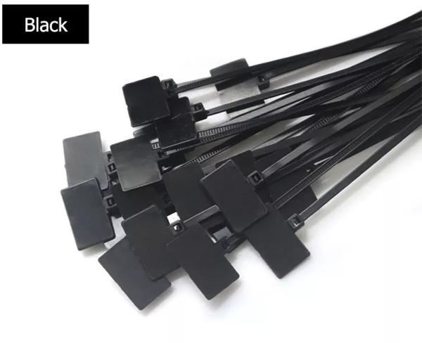 4*150mm Nylon Cable Tag Ties Plastic Loop Ties Self Locking Zip Ties