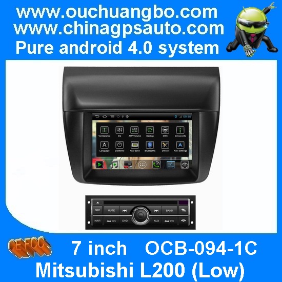 Ouchuangbo pure android 4.0 car GPS sat navi for Mitsubishi L200(Low) with S150 System 3G wifi SWC BT radio OCB-094-1C