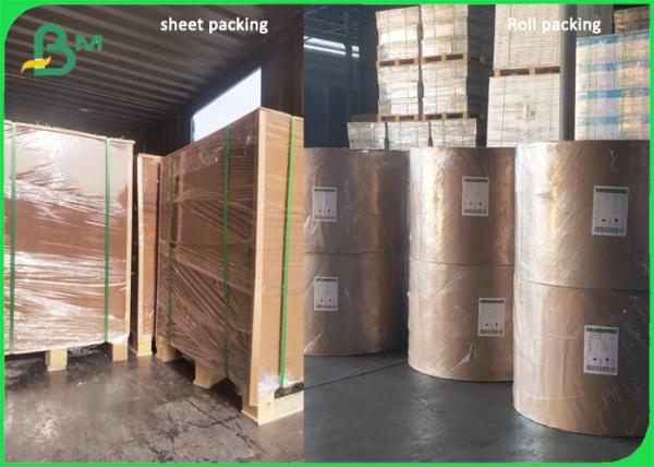 O PE do produto comestível revestiu o papel de embalagem Natural do Virgin para a placa de papel 350gsm