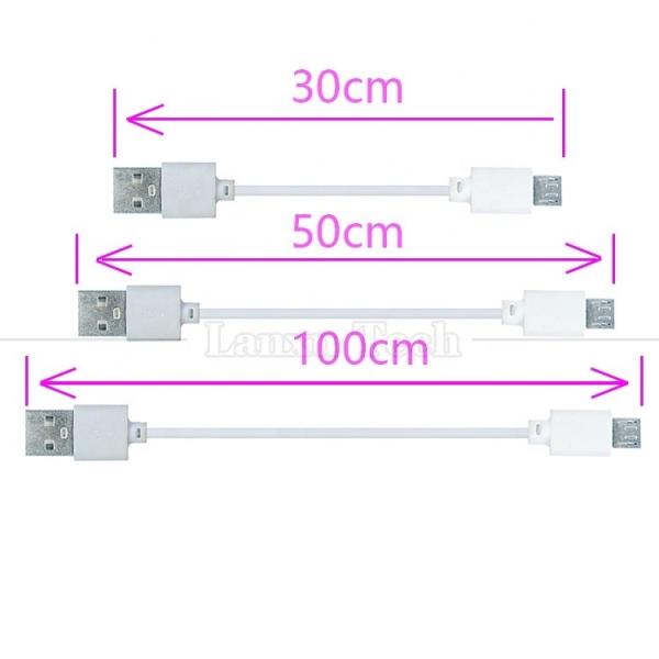 High Quality Durable Short  Fast Charging  2A  Micro V8 Charging Cable for  Power Bank Tablet Phone