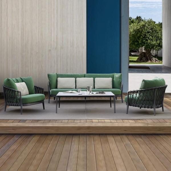 Outdoor Furniture Custom Rattan Garden Sets for Balcony Sofa Coffee Shop and Restaurant