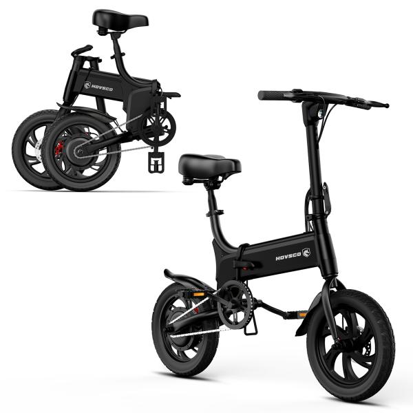 C14 14''*2.125 500W Full Suspension Electric Bike with LCD and Rear Hub Motor 36v  Foldable Bike Power Supply Lithium Battery