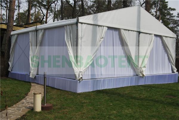 White Outdoor Transparent Tent , Marquee Wedding Party Tent Stable Anti - Rust