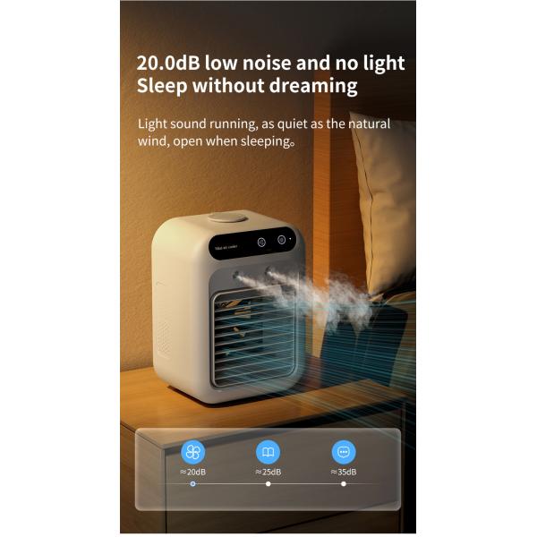 Desktop Mini Air Condition Fan with Water Cooling and Night Light Net Weight 700g