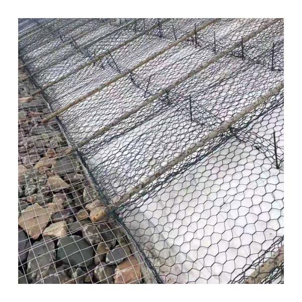 Galvanisée 1mx1mx3m Boîte de gabon Muro de retenue en PVC revêtu