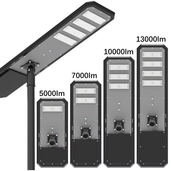 100W IP65 Waterproof Integrated Solar Panel System Integrated All In One Led Solar Street Light