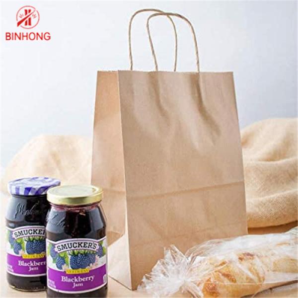 Бумажный мешок прочного 10×5×13» Kraft с ручками