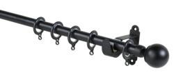 Aluminum Alloy Metal Curtain Rod Sets For Home Window Decoration
