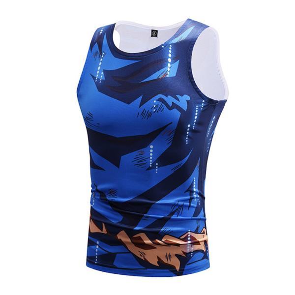 Custom Son Goku Anime Dragon Ball Clothes Men Running Sportswear