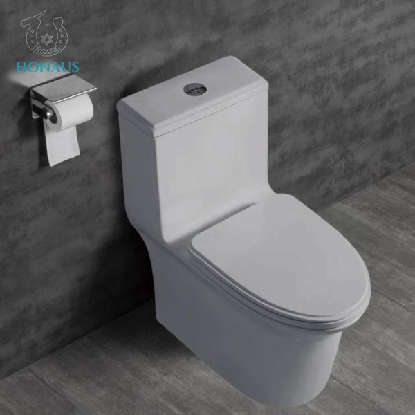 Siphonic Flushing S Trap One Piece Toilet Bowl OEM/DOM Accepted