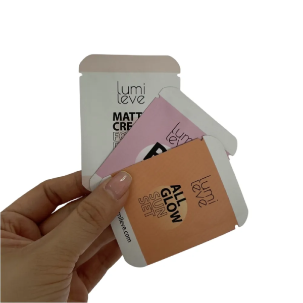 Low MOQ Three Side Heat Seal Biodegradable Seed Small Bag Food Grade Cosmetic Sample Packaging for Tea Coffee Sachet Bag