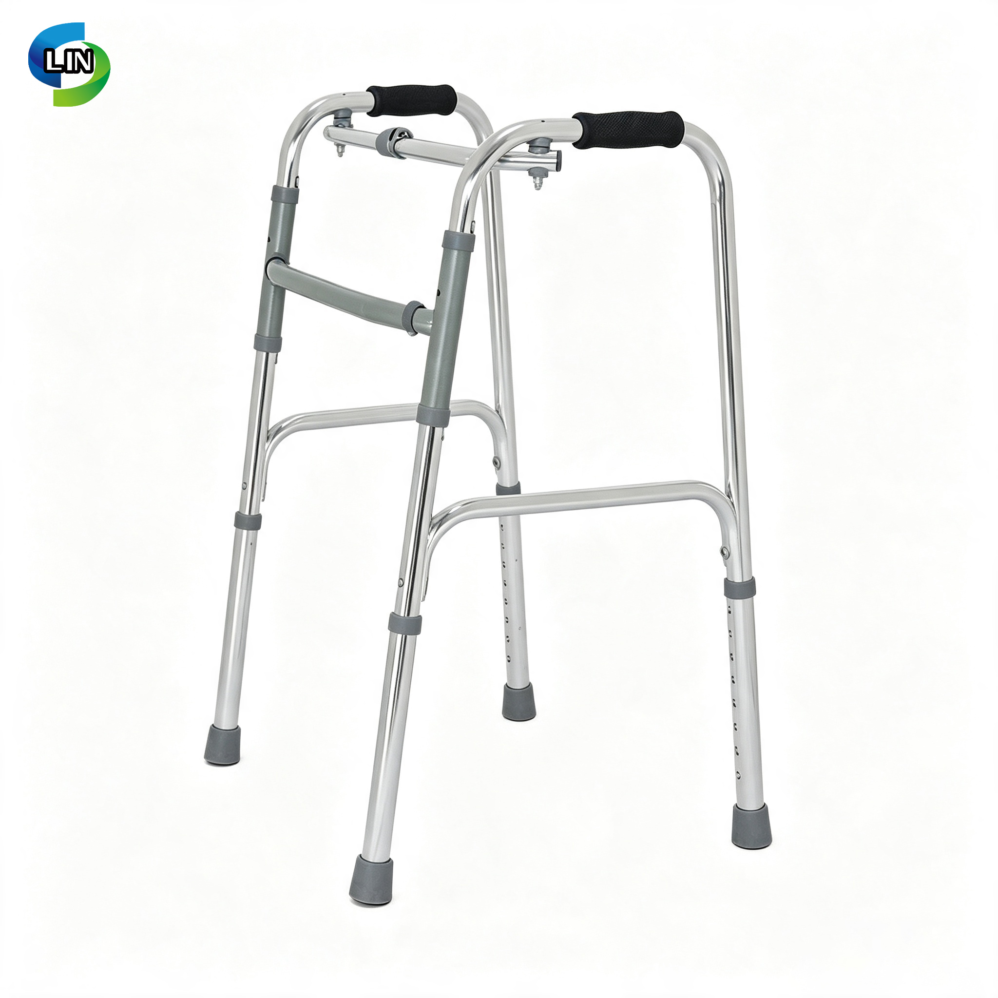 Lightweight CE Certified Medical Walker Frame for Sanitary Health Care and Rehabilitation Therapy