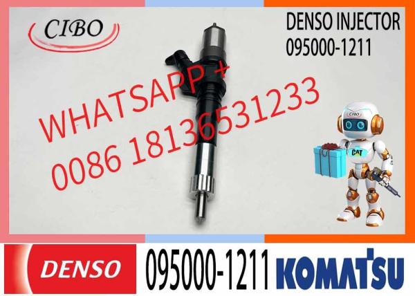 Novo injetor de combustível diesel 095000-1210 095000-1211 6156-11-3300 para escavadeira KOMATSU