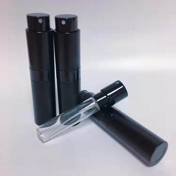 Travel Mini Aluminum 8ML Black Color Aluminum Top Quality Refillable Perfume Spray Bottle