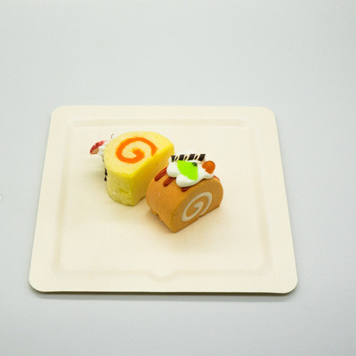 5.5'' Disposable Wooden Plates CIQ LFGB Biodegradable Sushi Tray