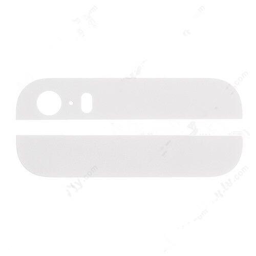 For OEM Apple iPhone 5S/SE Top and Bottom Glass Cover Replacement - White