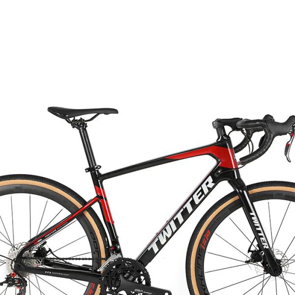 Велосипед тарельчатого тормоза скорости велосипеда 24 волокна углерода размера 700*40C колеса гибридный