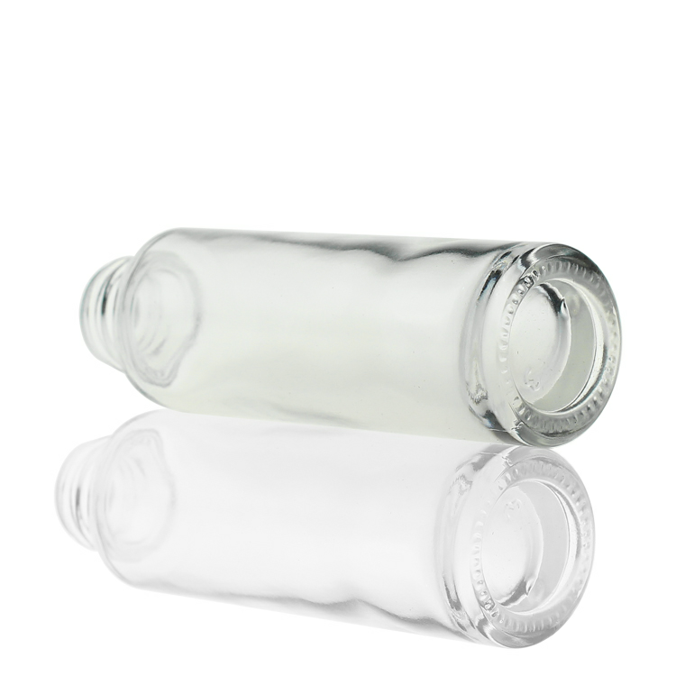 бутылка капельницы сыворотки ясности 30ml тонкая прямая стеклянная для эфирных масел заботы кожи загерметизировала бутылки