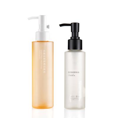 O cosmético do tamanho do curso engarrafa 4 onças garrafa cilíndrica do ANIMAL DE ESTIMAÇÃO de 5 onças para o óleo de limpeza