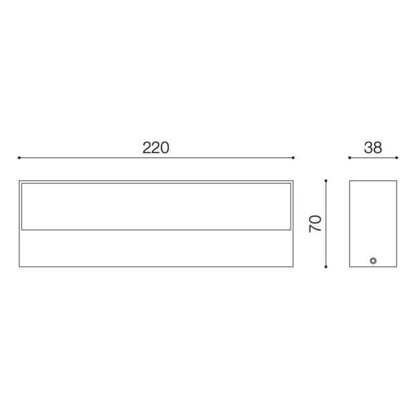 Exterior LED Up And Down Wall Light Decorative Wall Light Fixtures Surfaced Mounted